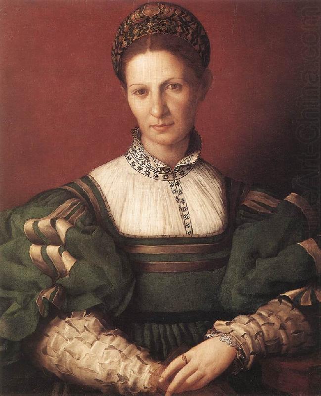 BRONZINO, Agnolo Portrait of a Lady in Green china oil painting image